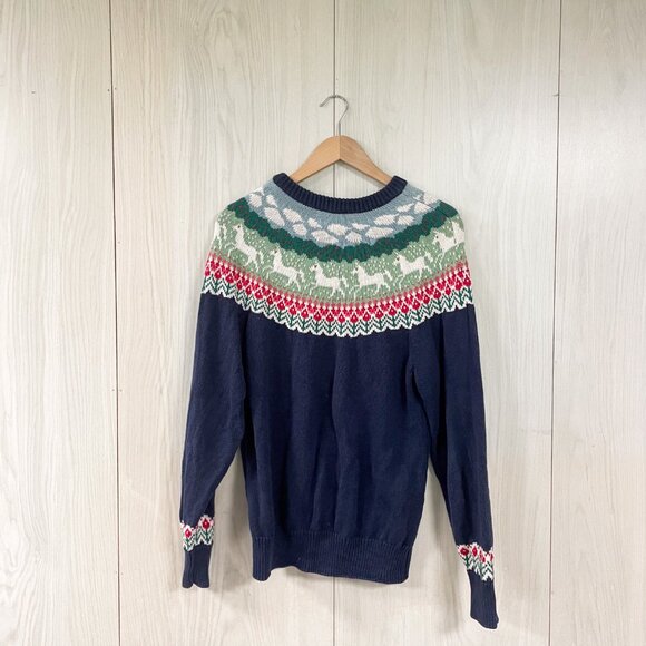 Vintage 80s/90s Orvis Horse galloping Field Scene Sweater - Picture 3 of 5